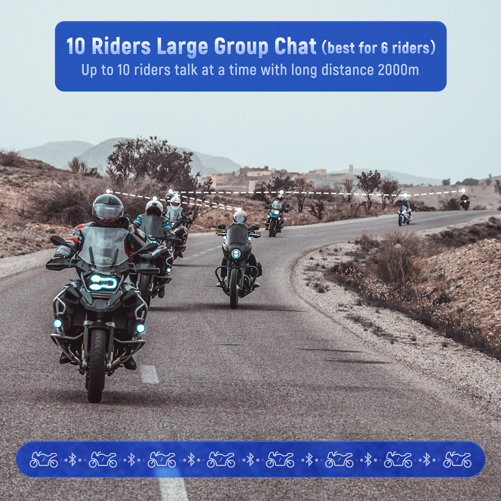 سماعة رأس بلوتوث للدراجات النا - مراجعة Full Face Motorcycle Helmet With Bluetooth وسعره