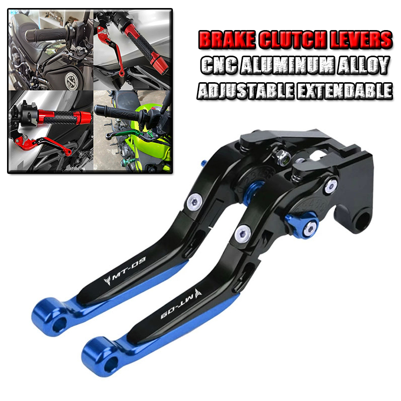 لياماها MT-09 MT09 MT mt 09 20 - مراجعة Cnc Aluminum Adjustable Brake Clutch Levers وسعره